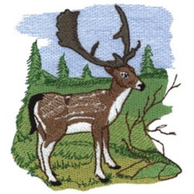 Picture of Fallow Deer Machine Embroidery Design