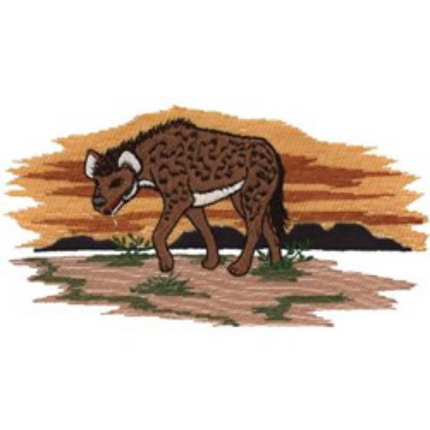 Picture of Hyena Machine Embroidery Design