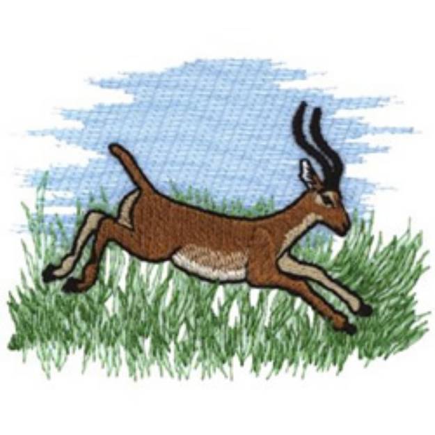 Picture of Impala Machine Embroidery Design