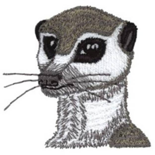 Picture of Meerkat Head Machine Embroidery Design