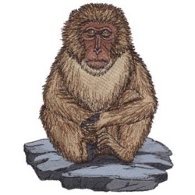 Picture of Japanese Macaque Machine Embroidery Design