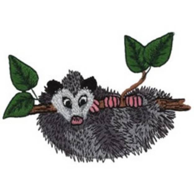 Picture of Opossum Machine Embroidery Design