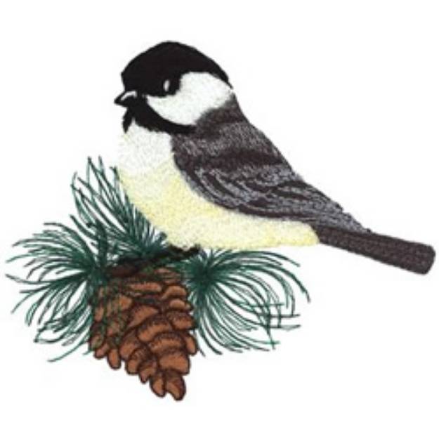 Picture of Chickadee Machine Embroidery Design