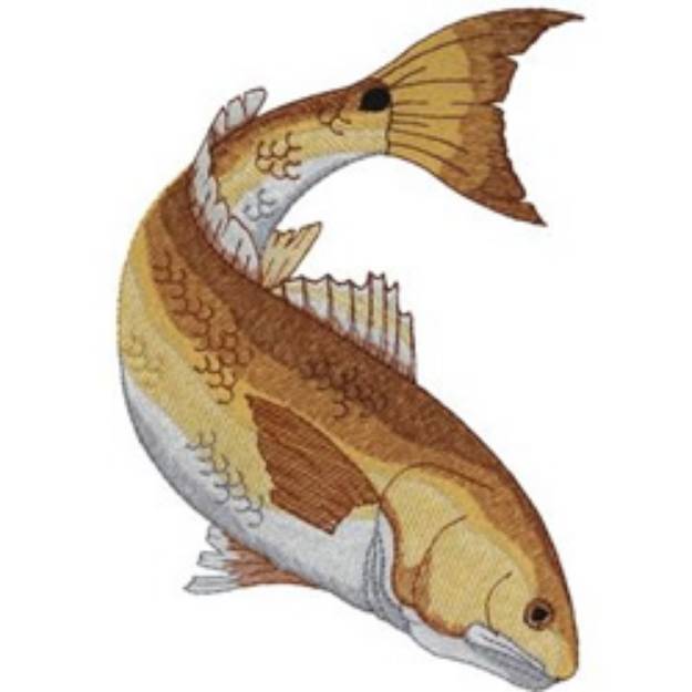 Picture of Redfish Machine Embroidery Design