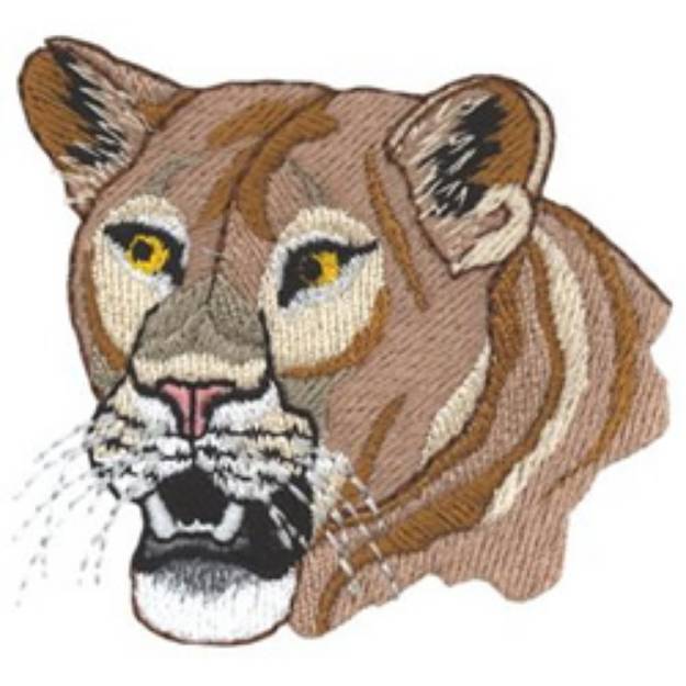 Picture of Lioness Head Machine Embroidery Design