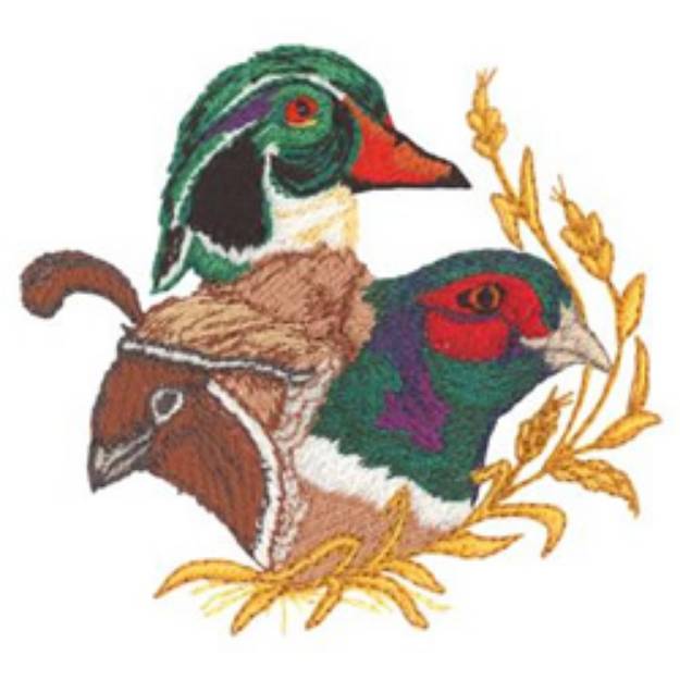 Picture of Fowl Machine Embroidery Design