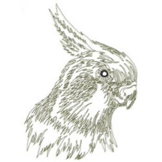 Picture of Cockatiel Machine Embroidery Design