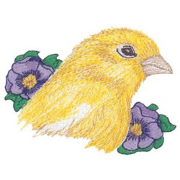 Picture of Canary Head Machine Embroidery Design