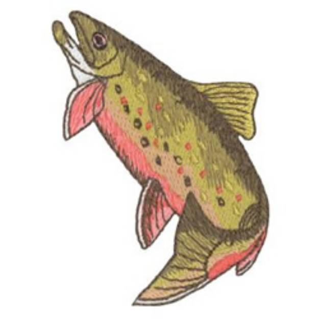 Picture of Brook Trout Machine Embroidery Design