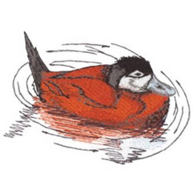 Picture of Ruddy Duck Machine Embroidery Design