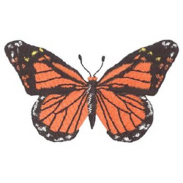 Picture of Monarch Butterfly Machine Embroidery Design