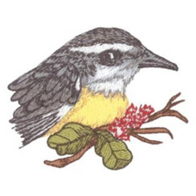 Picture of Bananaquit Machine Embroidery Design