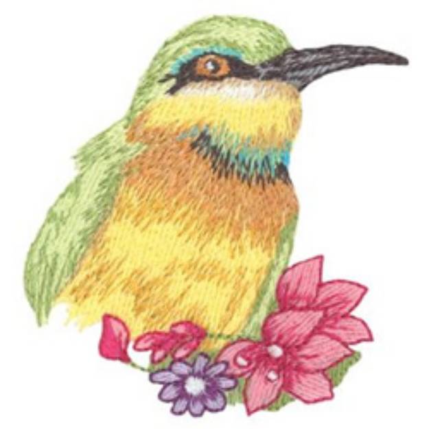 Picture of Little Bee Eater Machine Embroidery Design