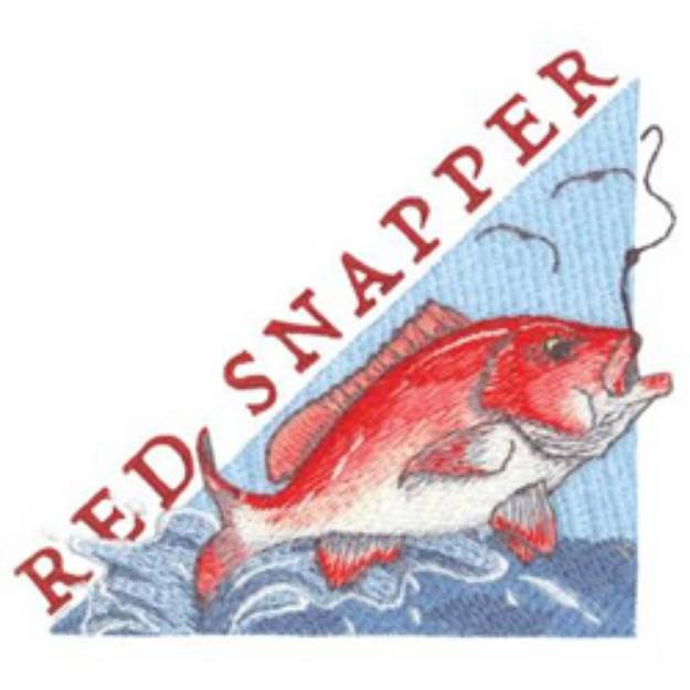 Picture of Red Snapper Machine Embroidery Design