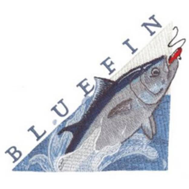 Picture of Bluefin Tuna Machine Embroidery Design