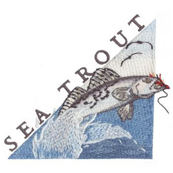 Spotter Sea Trout Machine Embroidery Design