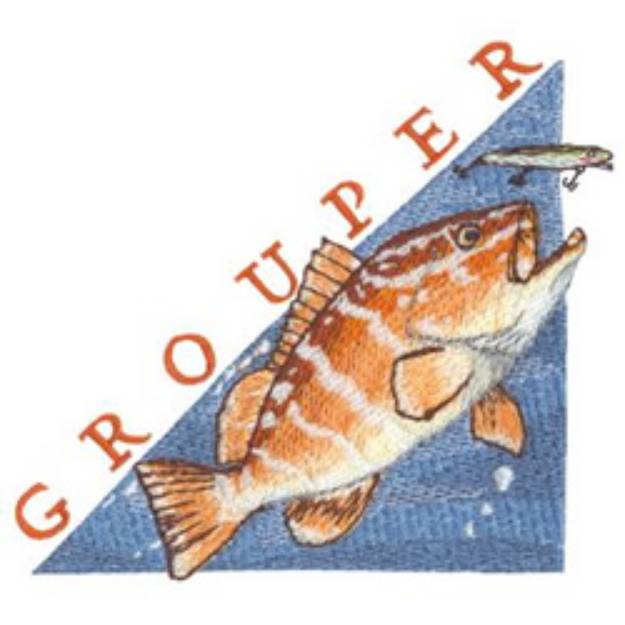 Picture of Grouper Machine Embroidery Design