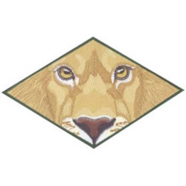 Picture of Lion Eyes Machine Embroidery Design