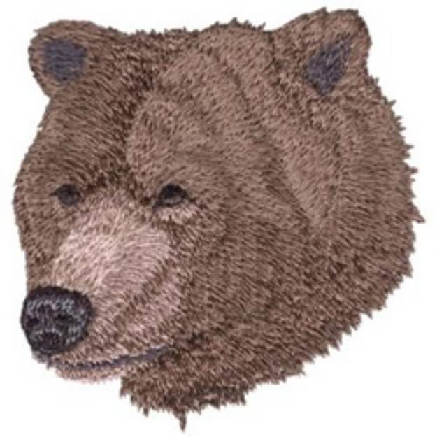 Picture of Grizzly Head Machine Embroidery Design