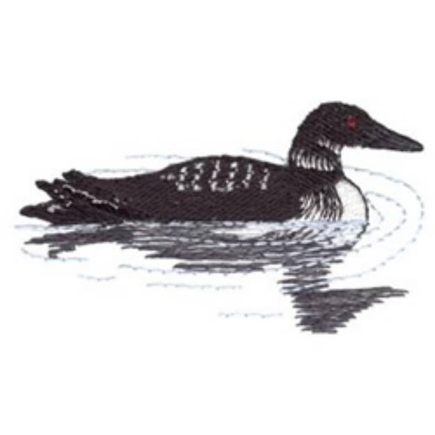 Picture of Loon Machine Embroidery Design