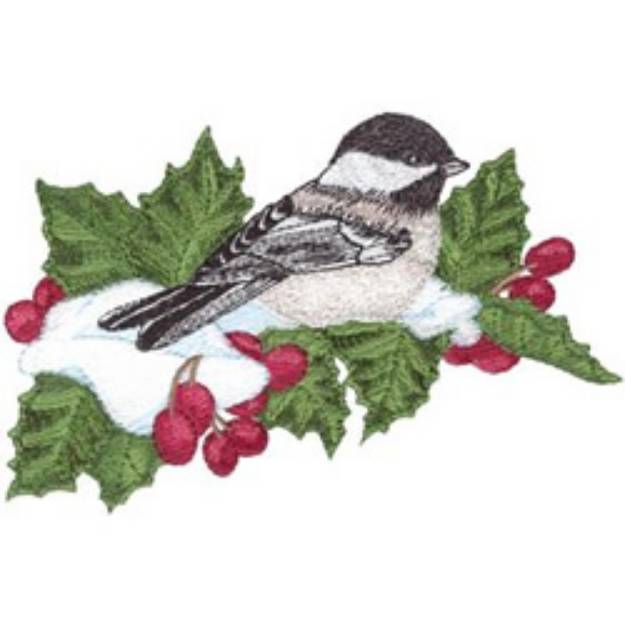 Picture of Chickadee Machine Embroidery Design