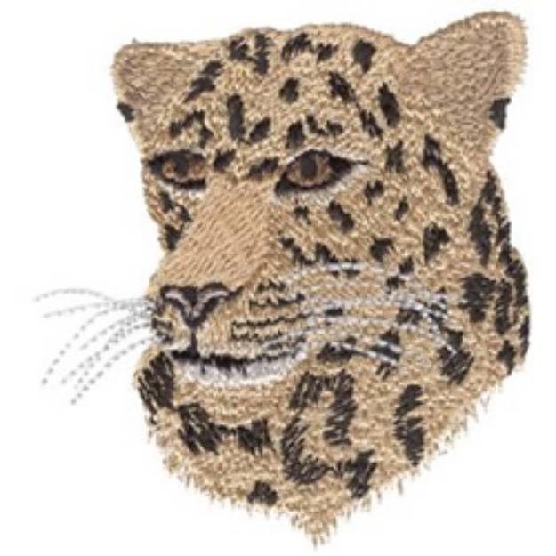 Picture of Leopard Head Machine Embroidery Design