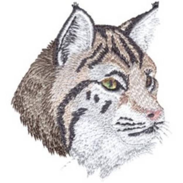 Picture of Bobcat Head Machine Embroidery Design