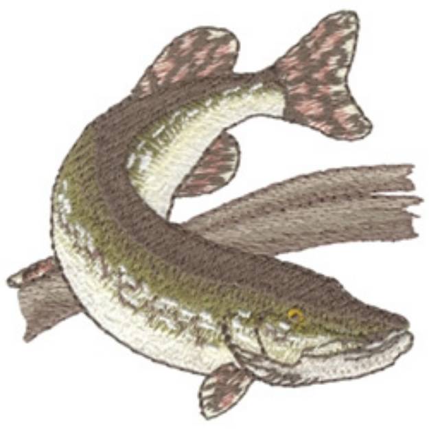 Picture of Northern Pike Machine Embroidery Design