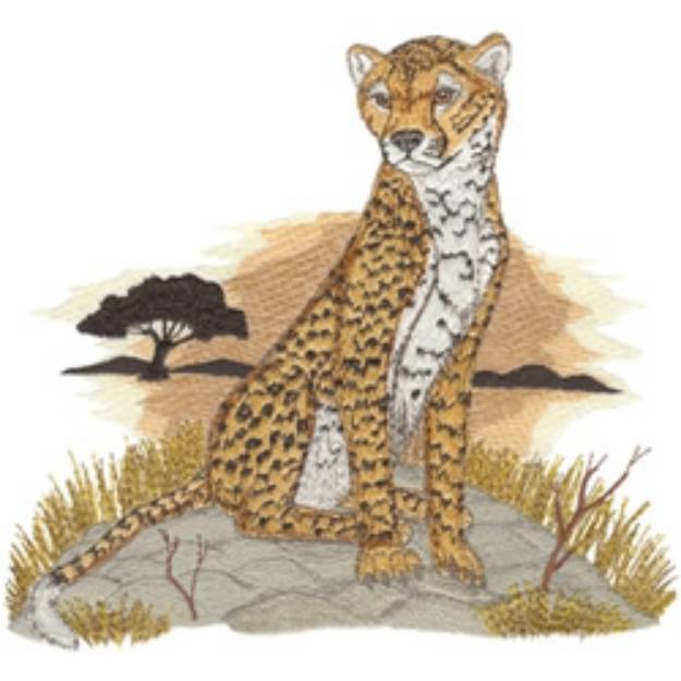 Picture of Cheetah Machine Embroidery Design
