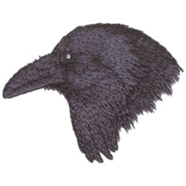 Picture of Raven Head Machine Embroidery Design