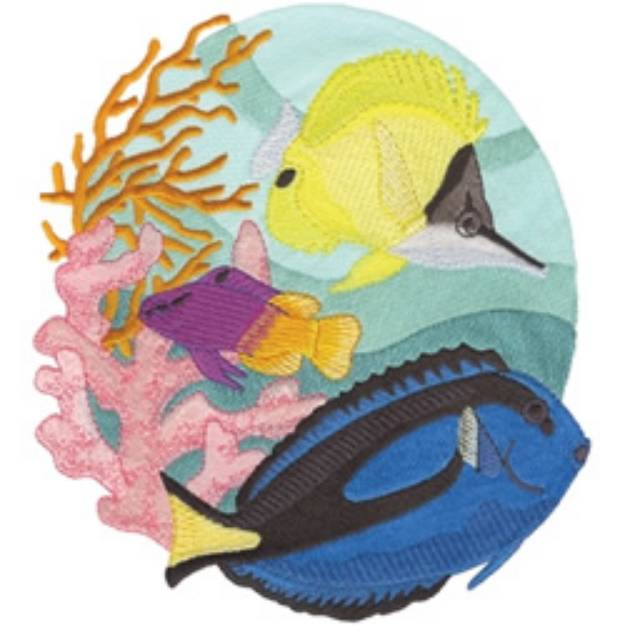 Picture of Saltwater Fish Machine Embroidery Design