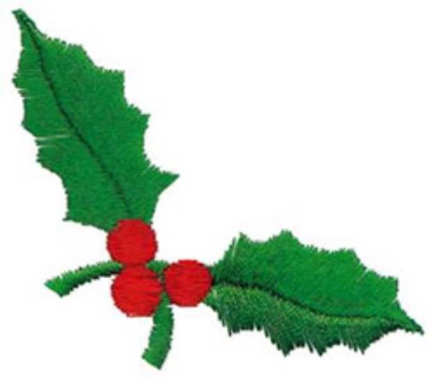 Picture of Christmas Holly Machine Embroidery Design