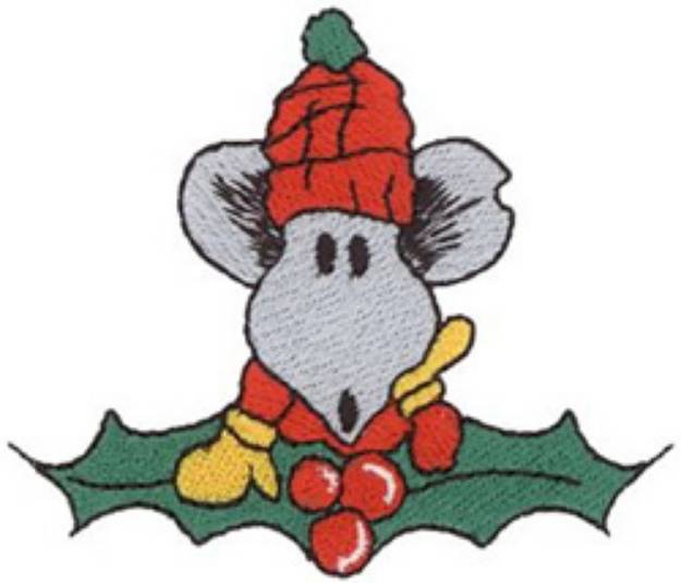 Picture of Christmas Mouse Machine Embroidery Design