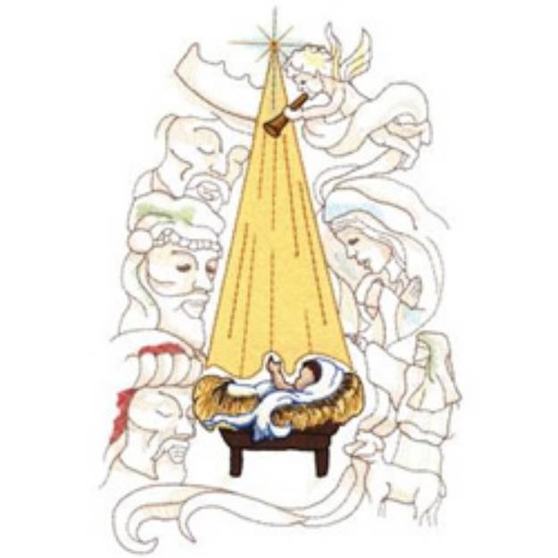 Picture of Nativity Machine Embroidery Design