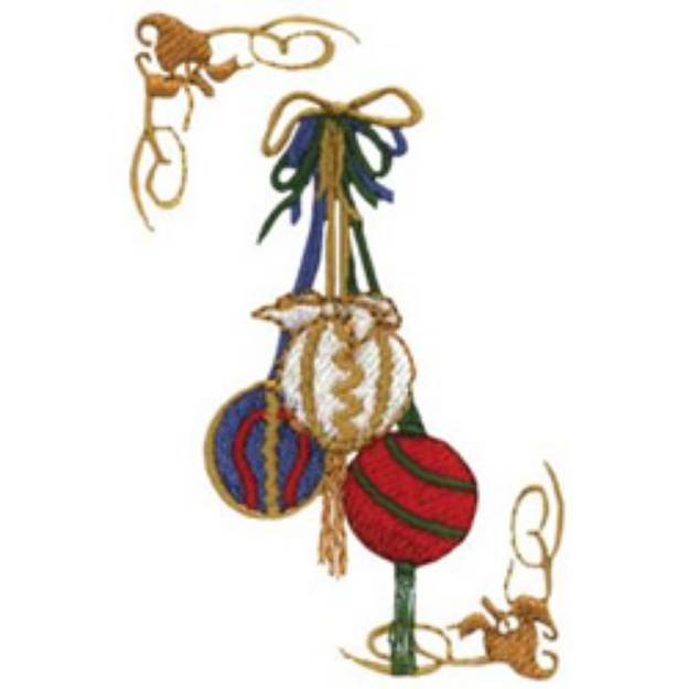 Picture of Christmas Ornaments Machine Embroidery Design