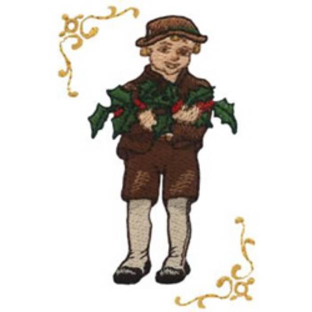 Picture of Victorian Boy Machine Embroidery Design