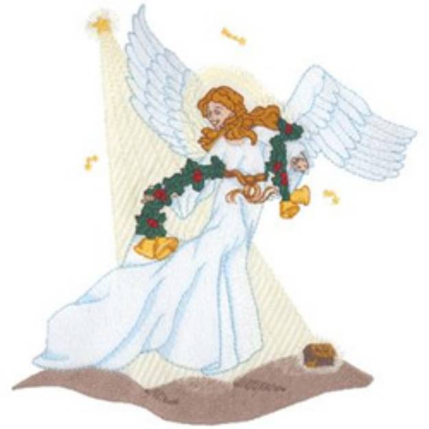 Picture of Christmas Angel Machine Embroidery Design