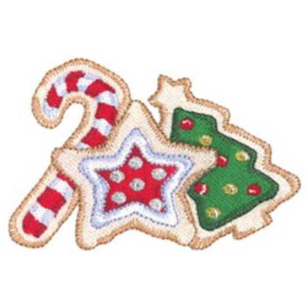 Picture of Christmas Cookies Machine Embroidery Design