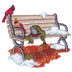 Park Bench Machine Embroidery Design