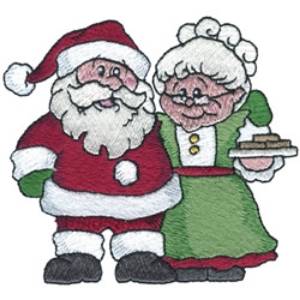 Picture of Mr & Mrs Claus Machine Embroidery Design