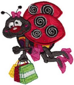 Picture of Ladybug Applique Machine Embroidery Design