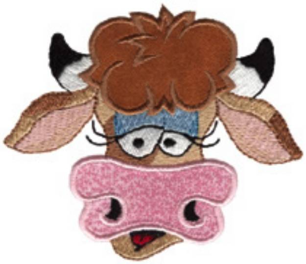 Picture of Cow Applique Machine Embroidery Design