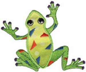 Picture of Frog Applique Machine Embroidery Design