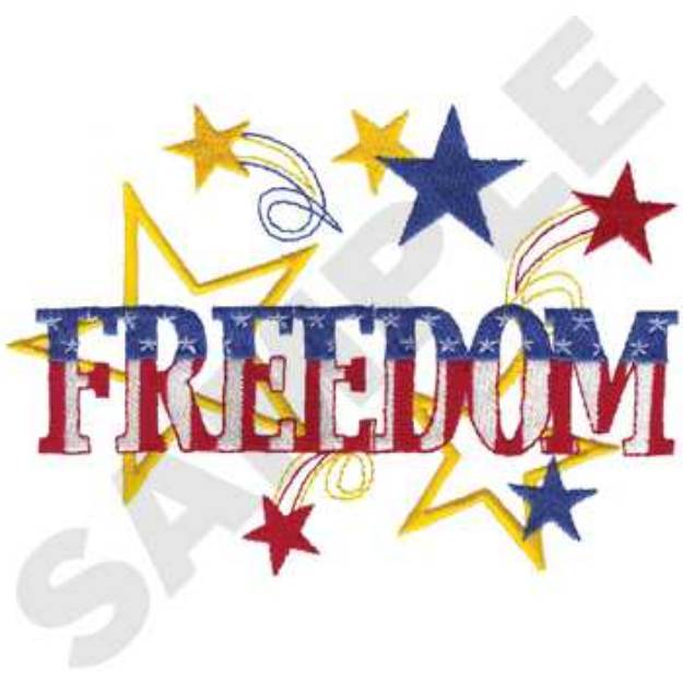 Picture of Freedom Machine Embroidery Design