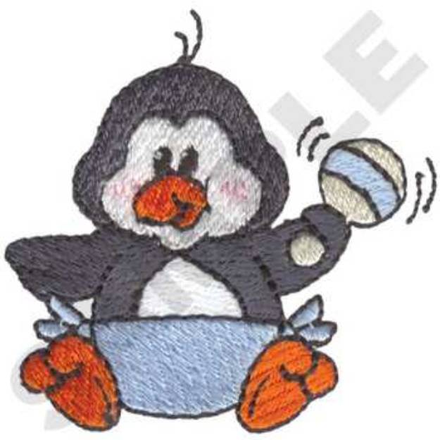 Picture of Baby Boy Penguin Machine Embroidery Design