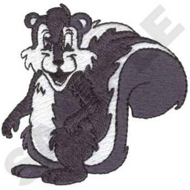 Picture of Cartoon Skunk Machine Embroidery Design