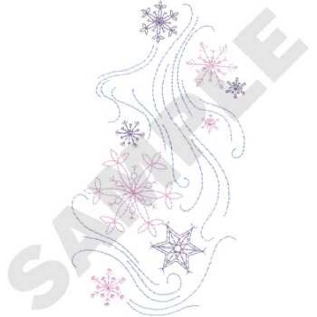 Picture of Snowflakes Machine Embroidery Design