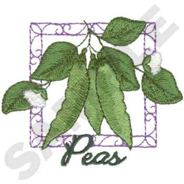 Picture of Peas Machine Embroidery Design