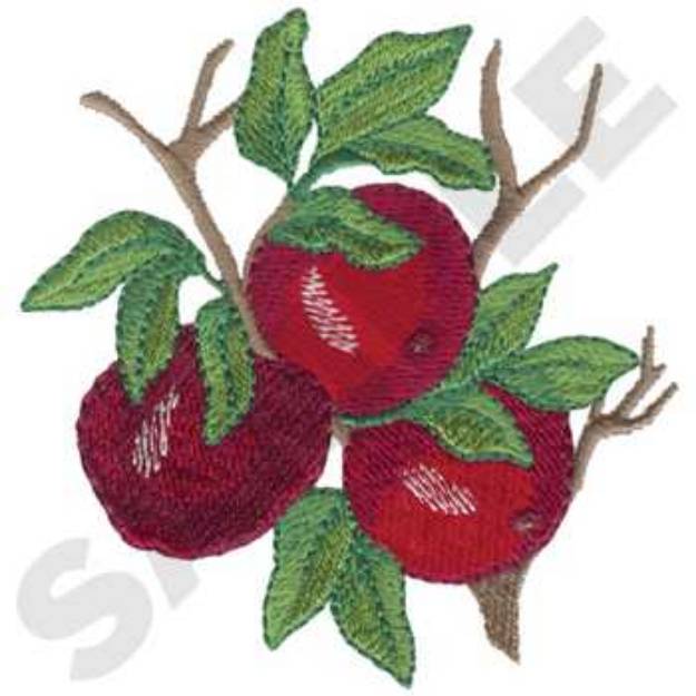 Picture of Apples Machine Embroidery Design