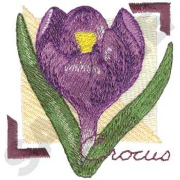 Picture of Crocus Machine Embroidery Design